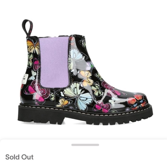 NWT Sophia Webster Lara Chelsea boots mid night butterfly meadow size 25 - Picture 2 of 8